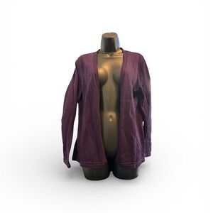 Talbots Rich Purple Knit Cardigan